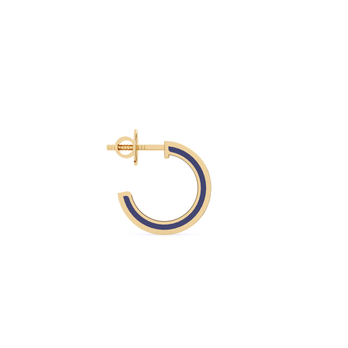 Charming Round Diamond Hoop Earrings